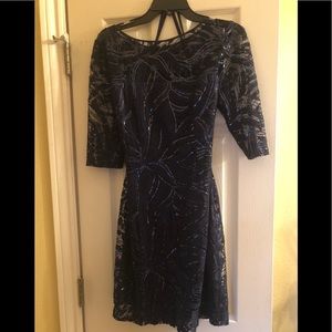 Navy Blue Formal Dress